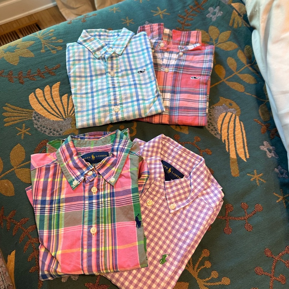 Ralph Lauren and Vineyard Vines 4T Kids Button Up